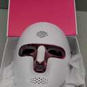 Yahi Red Light Therapy for Face and Neck, Rechargeable and Ergonomic Design for Home & Travel, Cordless Face Mask Light Therapy, White