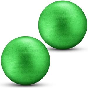 2 Pcs Shot Put Balls Track and Field Iron Shot Put Outdoor Green Cast Metal Shotput Weight Balls for High School Competition Practice