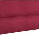 XINEAGE Oversized Sofa Cover Waterproof Couch Covers for 3 Cushion Couch, Soft Washable Slipcover with Pockets & Non-Slip Elastic Straps, Dog Pets Proof Thick Furniture Protector (XL-Sofa, Red)