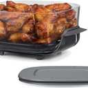 Ninja 4-QT CleanCrisp Glassware Container with Storage lid, Compatible with Ninja Crispi Portable Cooking System, Microwave, Freezer & Dishwasher Safe, PFAS & PTFE Free Glass, XSKSFN4QT