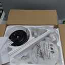 NKPU 52 Inch White Modern Ceiling Fans with Lights, Low Profile Ceiling Fan and Remote Control, DC Reversible Motor, Dimmable LED Ceiling Fans for Bedroom,Indoor/Outdoor Patio Use