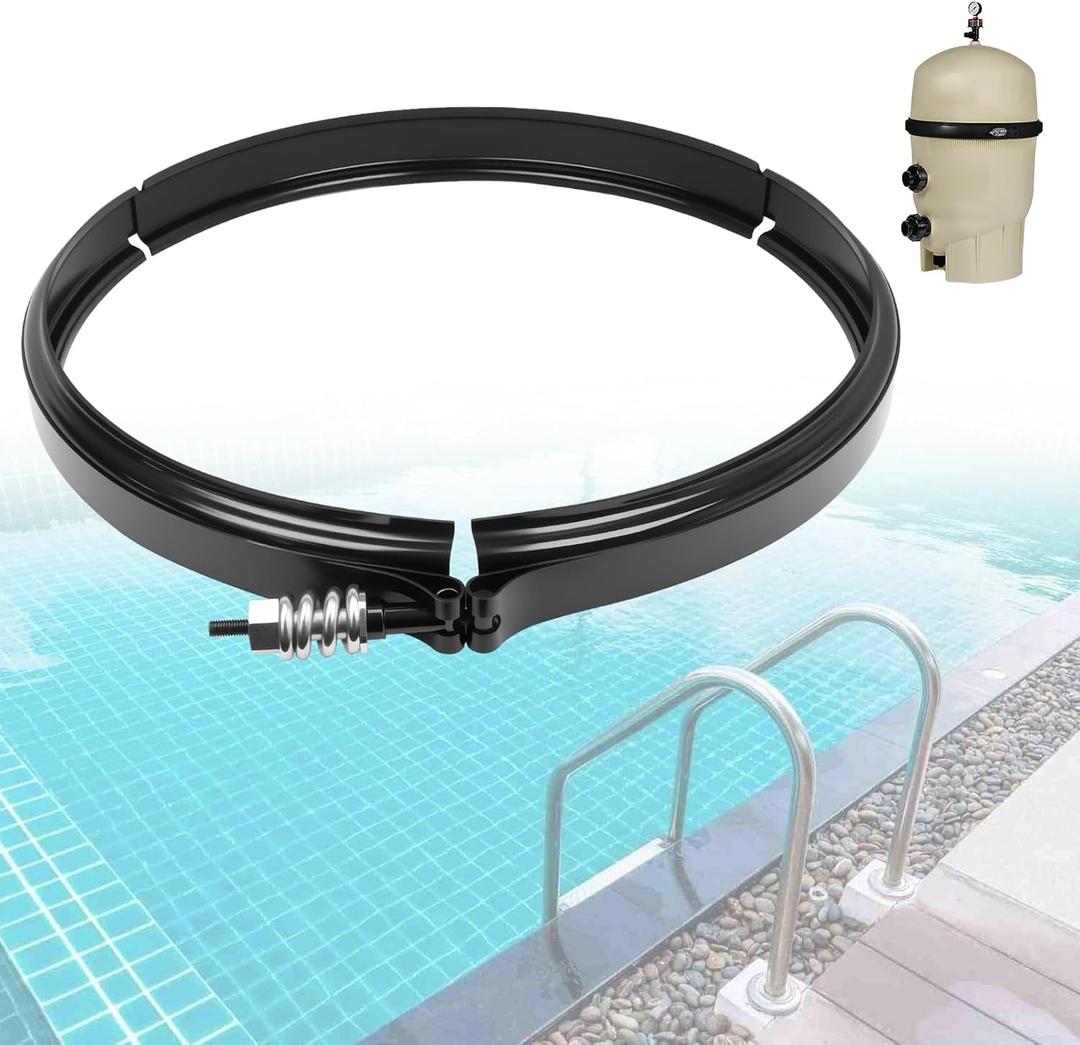 190003 Tension Control Clamp Ring Kit Fit for Pentair Pool & Spa Filter | Pool tension control filter band clamp, fits Pentair FNS Plus, Clean & Clear Plus, Quad DE. etc, Filters replacement parts