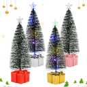 4Pcs Mini Christmas Tree with Lights, Tabletop Christmas Tree, Christ mas Decor Indoor, for Christ mas Decorations Indoor Xmas Holiday Party