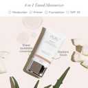 PR MINERALS 4-in-1 Tinted Moisturizer With SPF 20 - Hydrating Face Moisturizer, Primer, & Foundation With Shea Butter, Aloe Vera & Vitamin B3 - Vegan Friendly - Free of Paraben, Gluten & BPA (Bone)