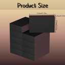 100pcs Blank Matches Boxes for DIY Craft, 2.28x1.41x0.59in Black Small Storage Container Bulk Matchboxes with Double-Sided Strikers for Wedding & Birthday Party Favor Supplies, Empty Matchboxes