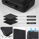 [Upgraded Compact]Carrying Case for Nintendo Switch 2 All in One Case with Dock, Hard Shell Portable Travel Carry Bag for Switch 2, Pro Controller, 18 Game Cards and Other Accessories (Black)