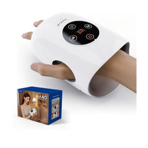 pryfey Hand Massager, 9 Modes 9 Intensities Hand Massage, Cordless Hand Massager for Arthritis and Carpal Tunnel, Gift for Christmas Men Women Parents Relaxation at Office,White
