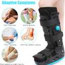 Tall Walker Fracture Boot Inflatable Walking Boot Air Cam Walker Brace Orthopaedic Boot for Sprained Ankle, Foot Pain Recovery, Calf Fracture, Broken Foot, Achilles Tendonitis (L)