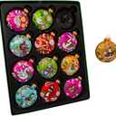 Kurt Adler 12 Days of Christmas Glass Ornament (Set of 12), 65mm