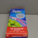 Ziploc Gallon Food Storage Slider Bags, Power Shield Technology for More Durability, 68 Count