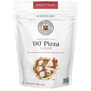 King Arthur 00 Pizza Flour, Non-GMO Project Verified, 100% American Grown Wheat, 3 lb Bag (EXP 05/22/27)