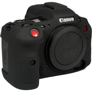 Easy Hood Camera Case for Canon EOS R5C Mirrorless Camera, Anti-Scratch Soft Silicone Rubber Case Protective Body Housing Protector Skin Cover-Black