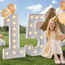 imprsv 4FT Light Up Numbers 16, Marquee Numbers for 16th Birthday Decorations for Girls, Large Light Up Number for Sweet 16 Party Decorations