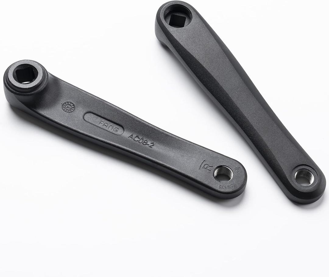 Bicycle Crank Arm 2 Pack, Aluminum Alloy Crank Set for Bafang BBS Mid Motor BBS01 BBS02 BBSHD Electric Bicycle Conversion Kit 170mm