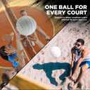 Lifeworks White All-Weather Volleyball, Durable Non-Slip Grip for Better Control, Indoor & Outdoor Play, Balanced Weight, Weatherproof, Fun for All Skill Levels