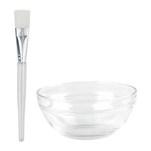 12 Pcs Face Mask Mixing Bowl, Clear Mask Bowl with Mask Brush, Silicone Mask Bowl, Cosmetic Mix Bowl Making Set, Silicone Makeup Brush Kit