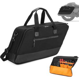 Motorcycle Saddlebag Liner Bag, Saddlebag Organizer with Orange Liner, Compatible with Harley Davidson 1993-2022 Touring Road Glide Street Glide Electra Glide Road King Hard Saddlebag, 1 Bag