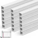 Yaocom Vinyl Railing Spindles, 1-3/8" Sq X 32", 18 Pack