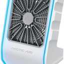 Arctic Air Outdoor Evaporative Cooler, Portable & Ultra-Quiet Air Cooler with 4 Fan Speeds, USB Rechargeable, 6-Hour Battery Life, Great for the Beach, Pool, Deck, Garden & More,White, No Size