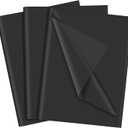 NEBURORA Black Tissue Paper - 60 Sheets, 14 x 20 Inch Matte Black Wrapping Paper for Gift Packaging, Art Crafts, DIY, Birthday, Wedding, Halloween