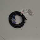 10FT Nema 6-20P Extension Cord, Plugrand 20 Amp-250 Volt 12AWG Nema 6-20 Heavy Duty Extension Cable, Nema 6-15R/20R T-Blade Cord with Red Indicator Light, Black Color for Air Conditioner Etc.