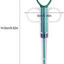 Tyenaza Pet Medicine Dispenser, Pet Pill Plunger Popper Cat Pill Shooter Dog Pill Gun Soft Tip Syringe Pet Medicine Dropper Feeder for Small Animal
