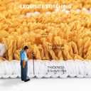 Fall Pumpkin Bath Mats for Bathroom, Thanksgving Super Absorbent Non-Slip Microfiber Shaggy Bath Rugs, Autumn Bathroom Mat for Shower, Tub, Sink, Decor, Machine Washable, 20x30in, Orange