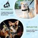 SlowTon No Pull Small Dog Harness and Leash Set, Puppy Soft Vest Harness Neck & Chest Adjustable, Reflective Lightweight Harness & Anti-Twist Pet Lead Combo for Small Medium Dogs (Black, S)