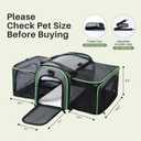 Gardner Pet Expandable Cat Carrier Airline Approved (18x12x12 in), 2-Side Square Extension Pet Travel Carrier for Medium Cats up to 15 lbs, Mesh Soft-Sided Cat Carrier Bag