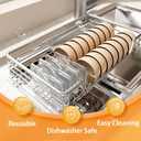 2 x 20 Set Reusable snack Containers, 2 compartment snack containers, portable salad yogurtcerealdressing food boxes and Portion Control for Refrigeration Sauce,Outdoor Takeaway,Travel