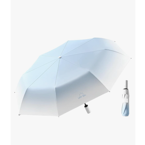 KCKEYS Gradient Ultra Light Portable Sun Umbrella For Rain,Six Fold Automatic Umbrellas, Compact Back Vinyl Sunscreen Umbrella