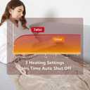Tefici Heated Blanket Throw 50"x60", Ultra Soft 2-Layer Flannel Electric Blanket, for Home Office Sofa,3 Heat Settings, 4H Auto Off, ETL FCC Certified, Overheat Protection, Machine Washable, Camel