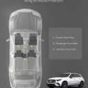 3W Floor Mats for Benz GLC 2023-2026(Coupe Only for 2024-2026), TPE All Weather Custom Fit Floor Liner for Benz Accessories GLC300/GLC350e/GLC43 AMG/GLC 63 AMG S E