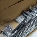 TIDYME Garage Tool Organizer Wall Mount - 48 inches - Sturdy Storage Rack with Adjustable Hooks, Anti-Rust - Easy Installation, 300lbs Capacity - Garden Tool Organizer (03 Racks & 06 Hooks) (Black)