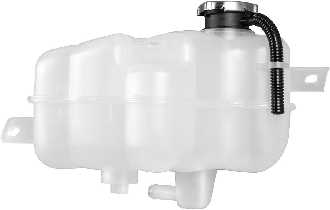 Engine Coolant Reservoir Tank with Cap and Tubing Compatible with Journey 2009 - 2010 L4 2.4L, Journey 2009 - 2010 V6 3.5L, Journey 2011 - 2019 V6 3.6L, Overflow Tank Replace 603-453 5058456AE