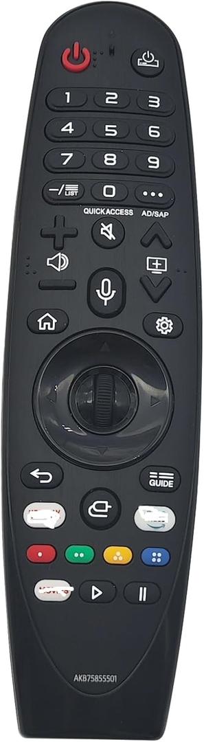 AKB75855501 AN-MR20GA for TV Remote, OLED QNED NanoCell 4K UHD Voice Magic Remote Control, Replace for TV Control AN-MR650, AN-MR19BA, AN-MR18BA, with Netflix Prime Keys, Pointer Function