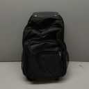 Rockland Double Handle Rolling Backpack, Black, 17-Inch