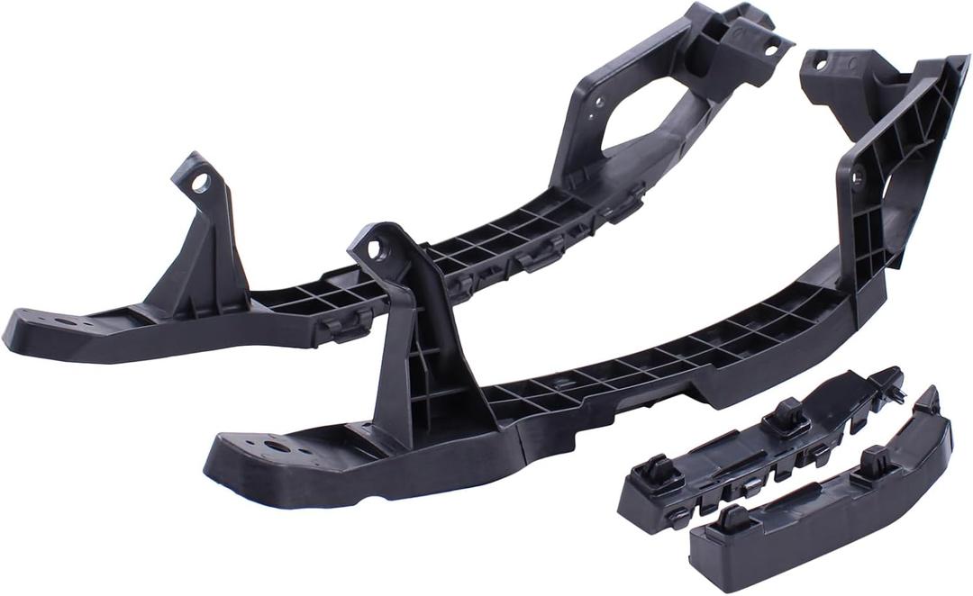 ApplianPar Front Driver and Passenger Side Bumper Bracket and Headlight Bracket for Honda Accord Sedan 2008-2012