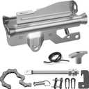 41A3489 Garage Door Opener Carriage, Complete Chain Drive Trolley Assembly Replacement Parts, Fits Liftmaster, Chamberlain, Sears Craftsman Garage Door Openers That utilize a T-Rail Assembly, Silver