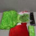 Green Monster Santa Claus Costumes for Men,Christmas Furry Santa Claus Costume Include Mask for Halloween Cosplay
(XL)