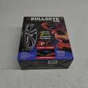 BULLSEYE PRO Tire Inflator with Pressure Gauge, Compact and Portable, Automatic Shut Off, 150 PSI Max, USB Home Rechargeable and Cord for Vehicular Use As Seen On TV (9475) (Red)