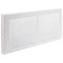 Imperial RG0033 Louvered Steel Painted Baseboard Return Air Grille, 14 x 6-Inch, White, 1-Pack
