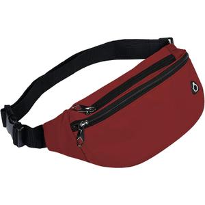 Fanny Packs for Men and Women, Waterproof Sports Waist Pack Bag for Travel Hiking Running Hands-free