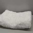 OLANLY Area Rugs for Living Room Bedroom, Machine Washable 4x5.9 ft Soft Fluffy Shaggy Bedside Rug, Indoor Floor Carpet for Kids Girls and Boys, Dorms, Nursery Rooms, Home Decor Aesthetic, White