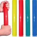 Flex Therapy Bar and Grip Strength Trainers set, Physical Therapy & Resistance Bar for Golfers Elbow, Tendinitis, Wrist,Forearms Pain, Improve Grip Strength and Relieve Pain (Yellow/Red/Green/Blue)