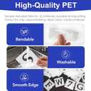 Letter Stencils for Painting, 65PCS Alphabet Stencils for Crafts Reusable, Interlocking PET Plastic Drawing Templates for Wood, Fabric, Wall, Signs, DIY Home Decor & More(6 Inch)