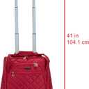 Rockland Melrose Upright Wheeled Underseater Carry-On Luggage, Red, 15 Inch