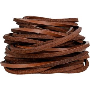 Genique Real/Genuine 3mm Leather Cord 5 Metres, 1/8 inch Leather Strips, Leather Shoe Laces, for Boot Laces, Necklace, Bracelets, Jewelry Making, Crafting, Baseball Glove Repair (Tan, 3MM)