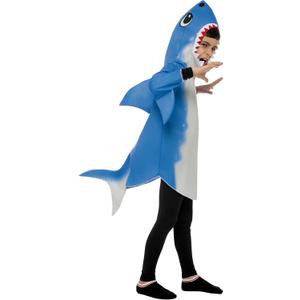 Spooktacular Creations Halloween Shark Costume Kids, Shark Boy Costume Gray Blue with Fin Tail for Halloween Dress Up Party (Medium (8-10 yrs))