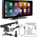 Multimedia Player Screen 10.26inch WiFi Video Carplay Android Auto Mirror Link Parking Rear Camera Compatible with Android Phones(No Rear Camera)